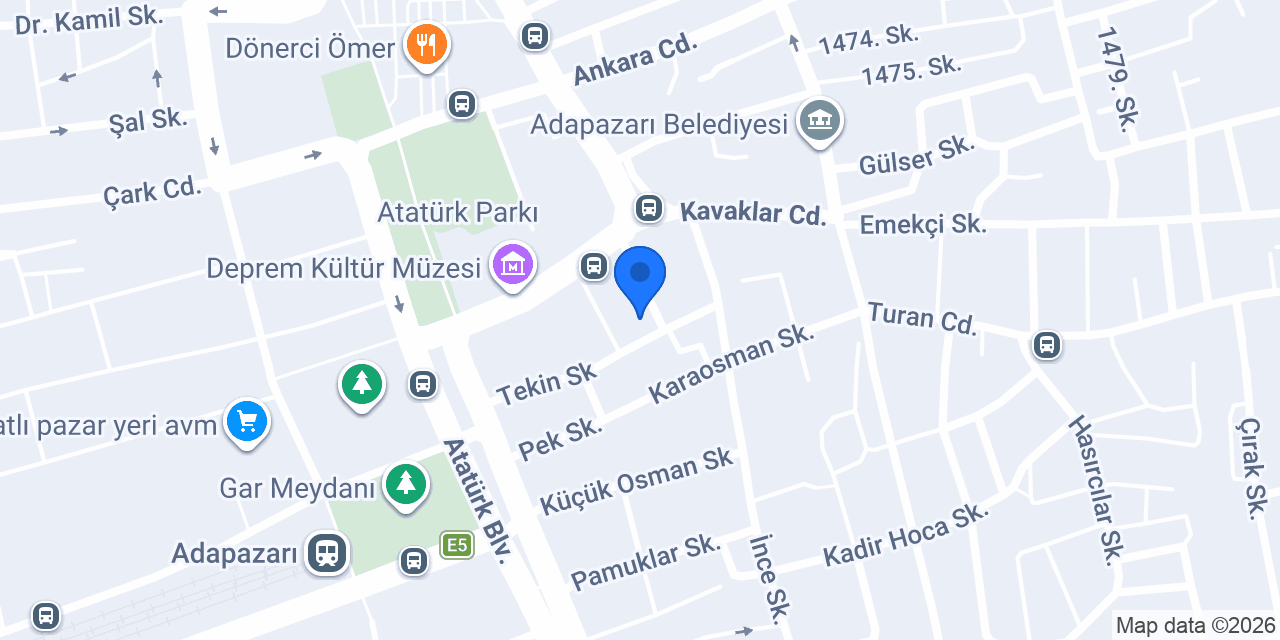 Sabiha Hanim ortaokulu konumu
