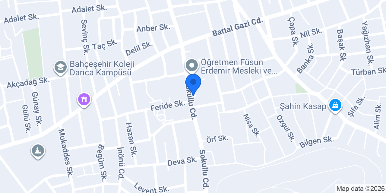 Başar Market konumu