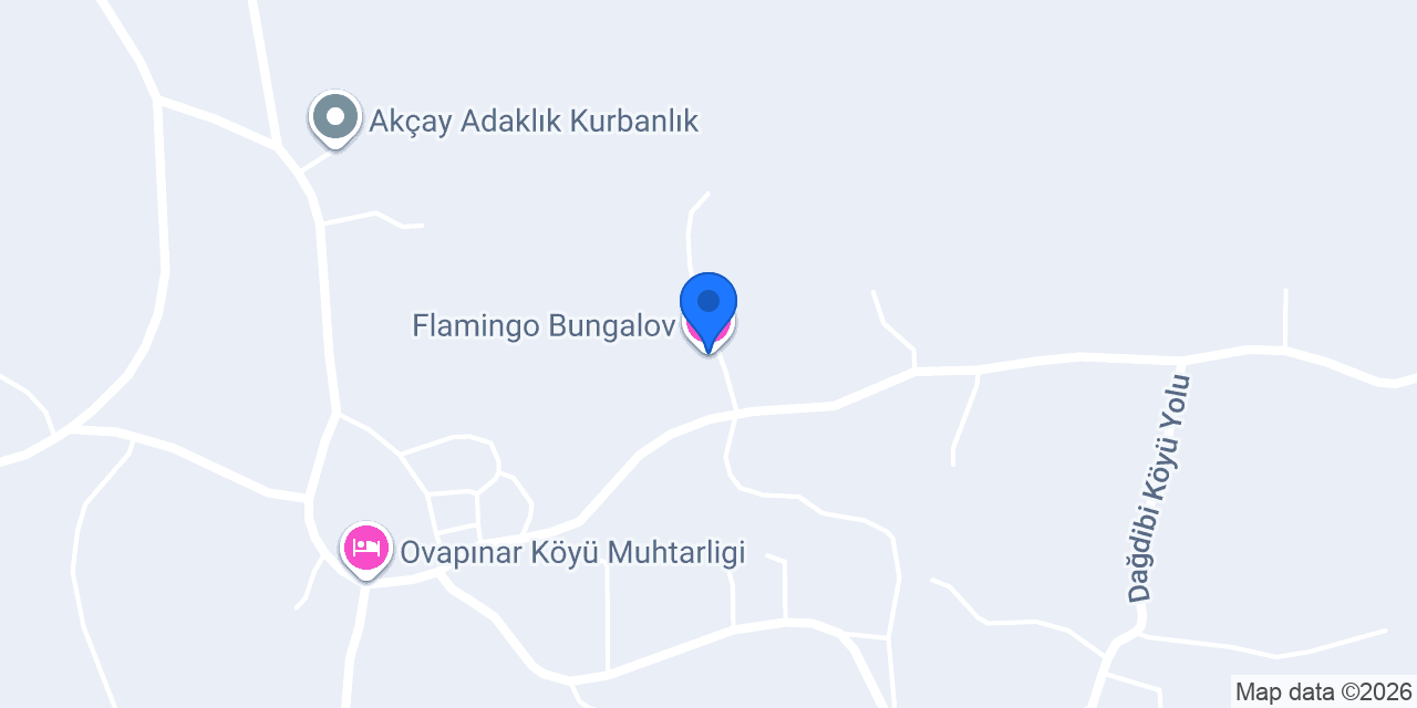 Flamingo Bungalov konumu