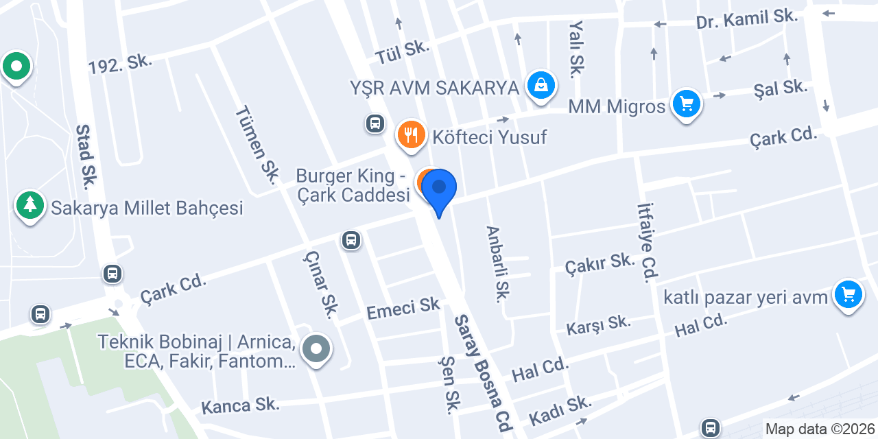 Eminevim Adapazarı Şube konumu