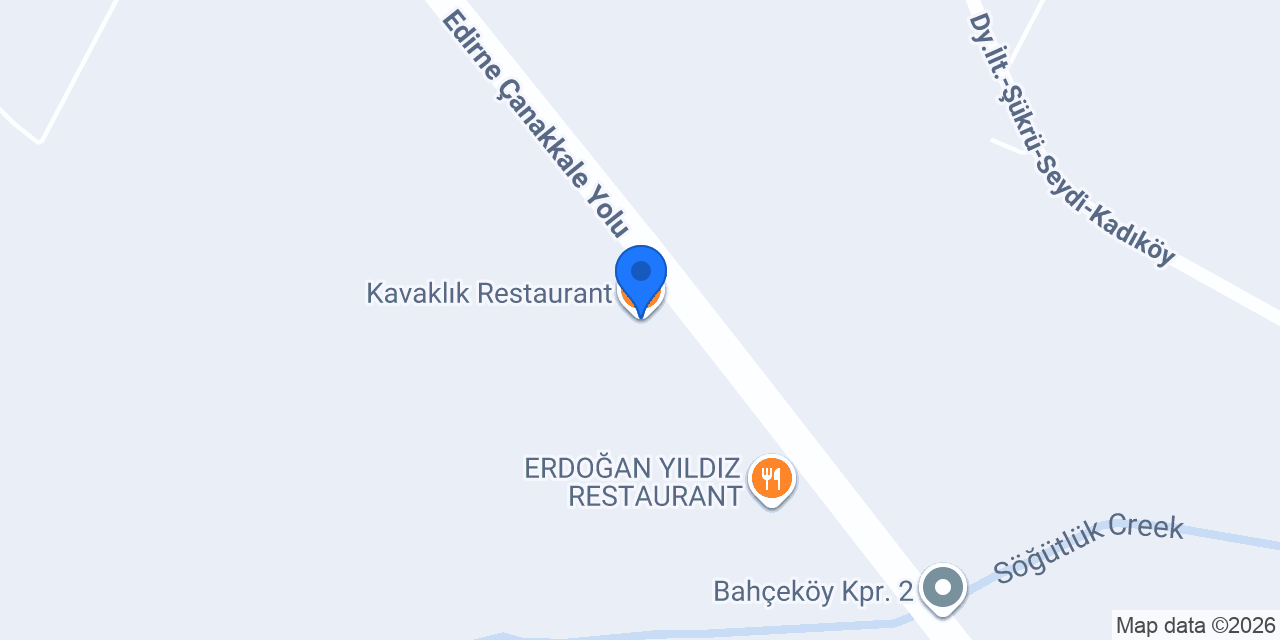 Kavaklık Restaurant konumu