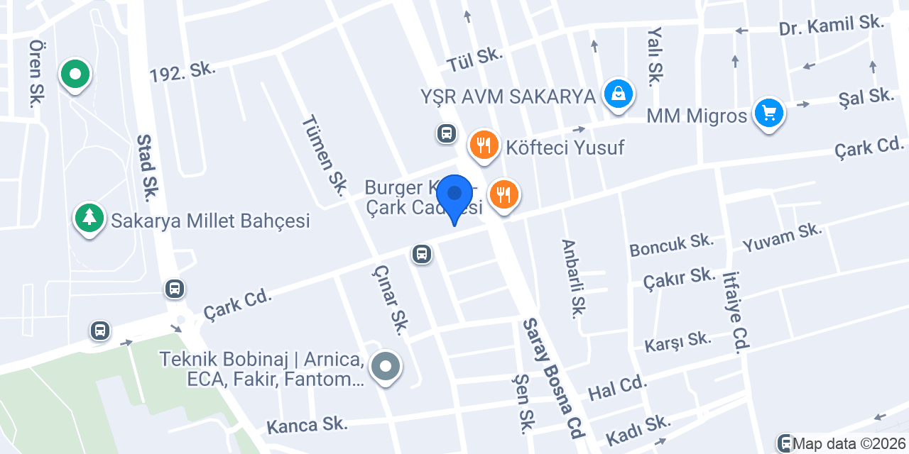 Çark Taksi konumu