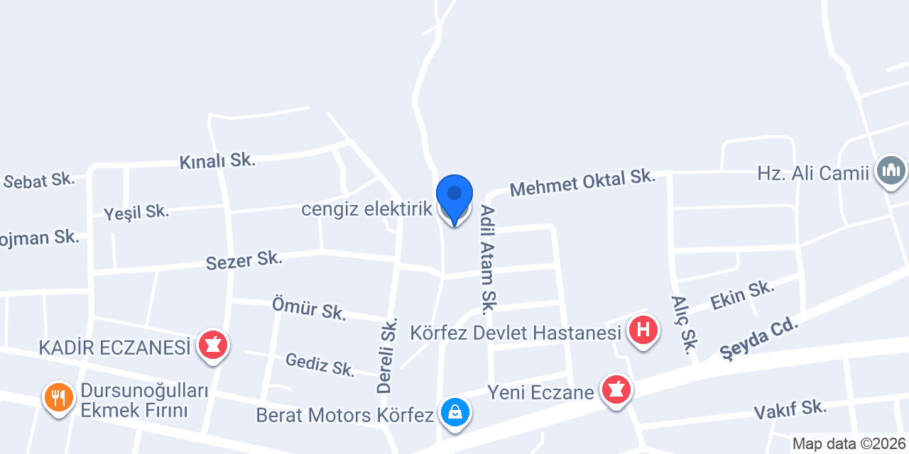cengiz elektirik konumu