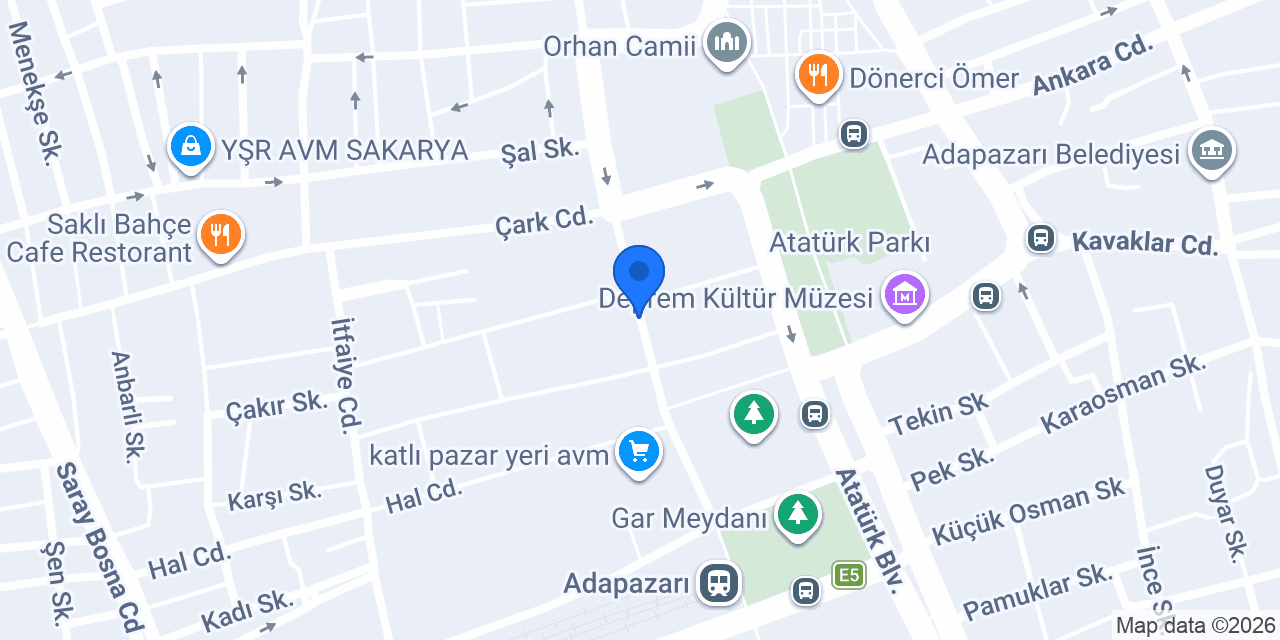 Çakır Kuyumculuk konumu