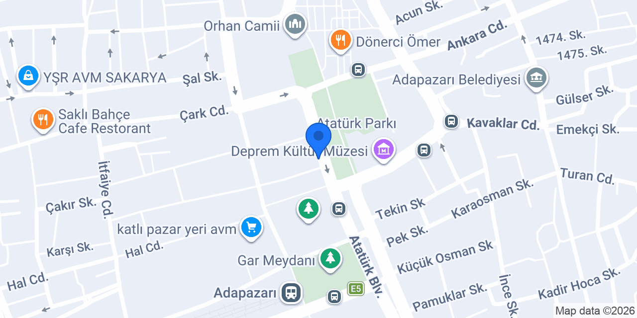Sakarya Bulvar İşitme Aletleri Merkezi konumu