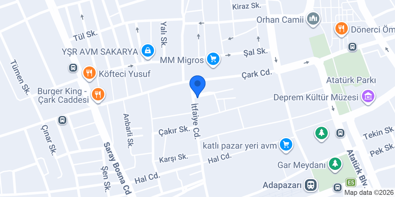 Ez Art Tattoo Sakarya konumu