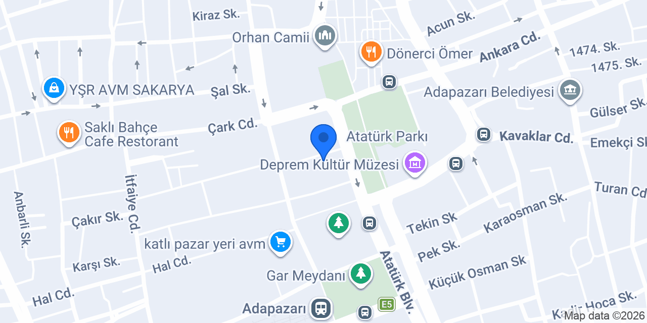 PTT - Çarşı Şubesi konumu