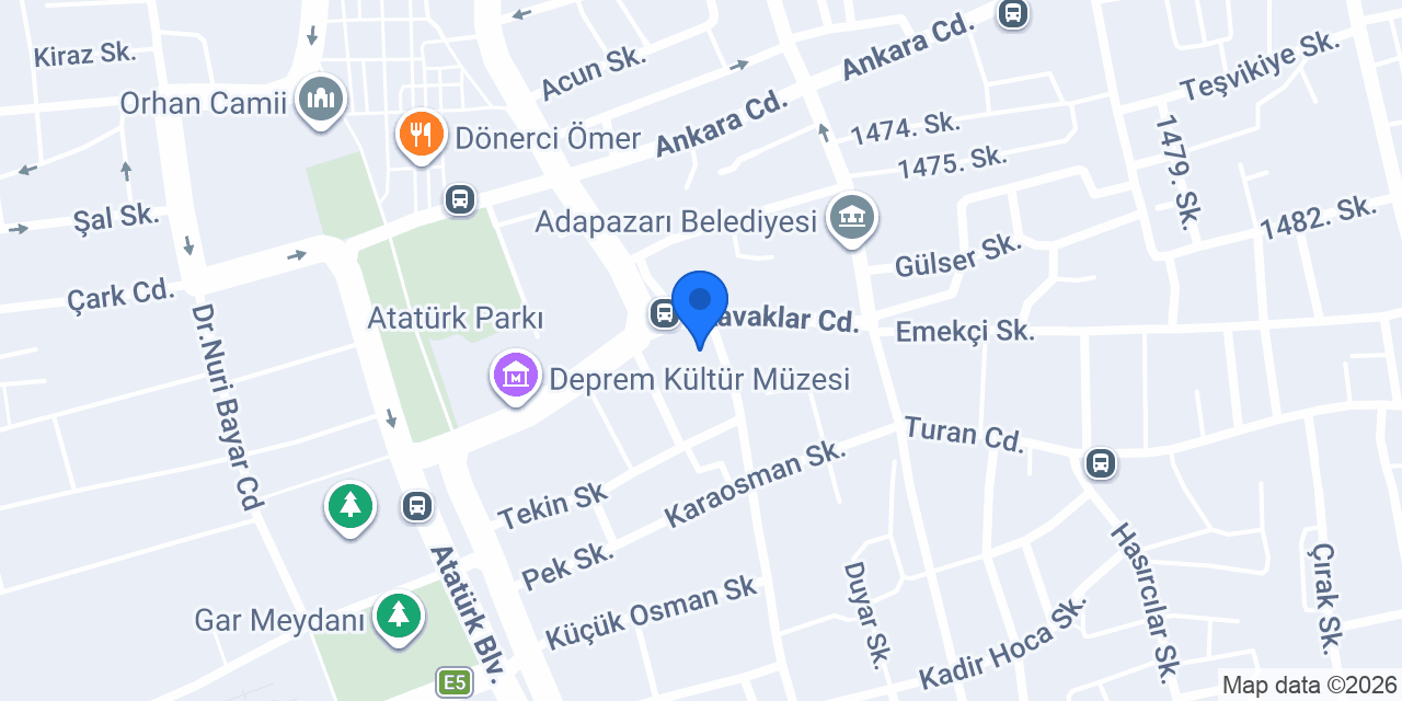 Şimşek Sürücü Kursu konumu
