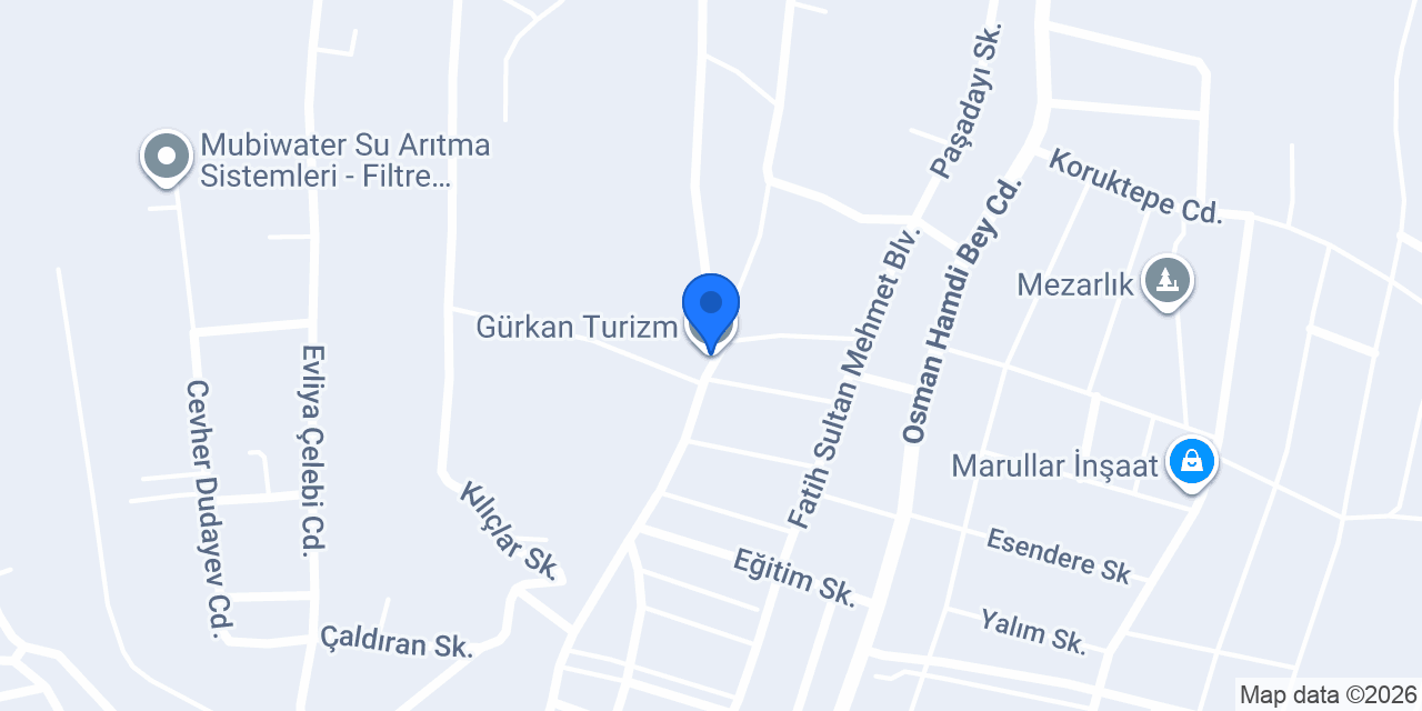 Gürkan Turizm konumu