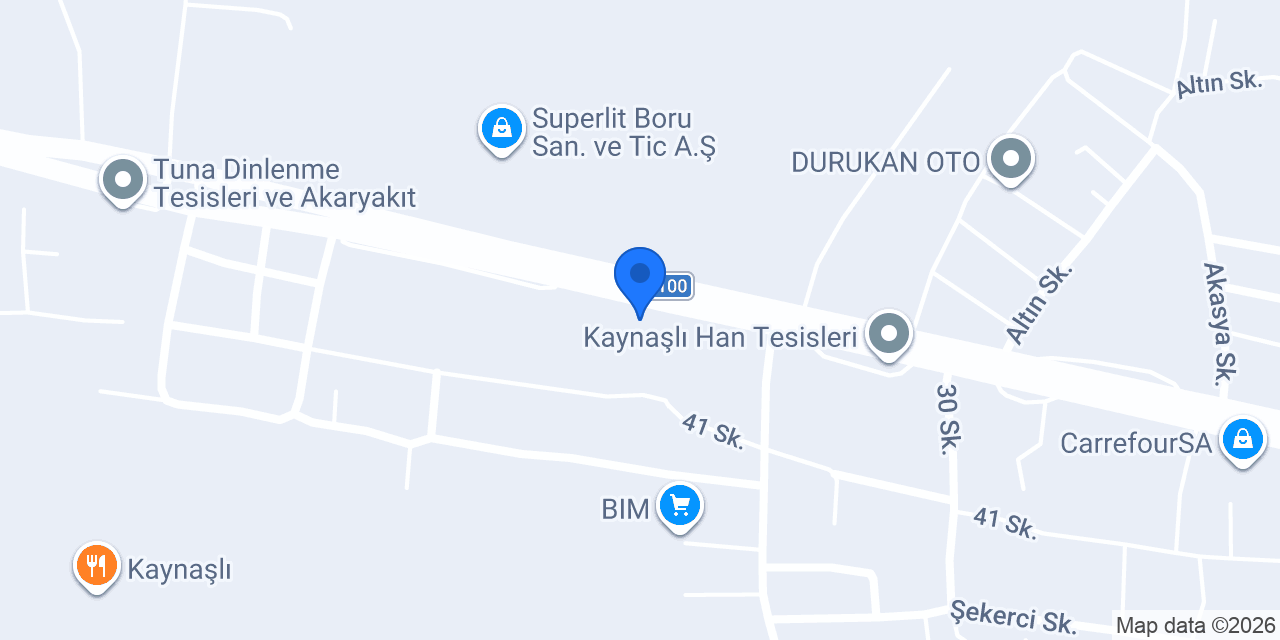 Öz Çukurova Tesisleri konumu