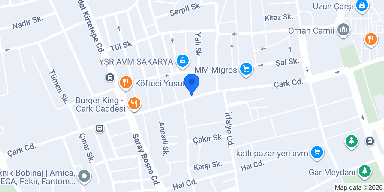 Saklı Bahçe Cafe Restorant konumu