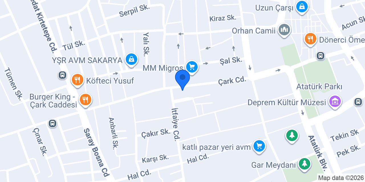 Helvacı Ali Sakarya konumu