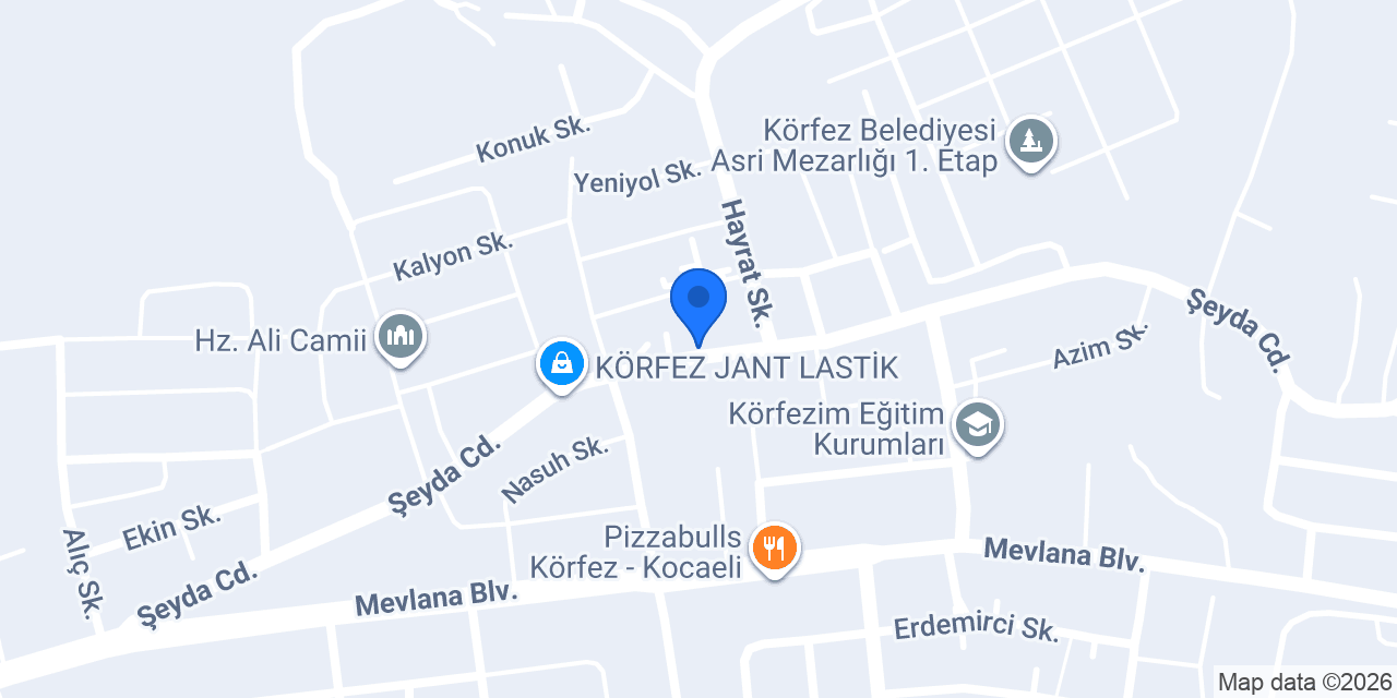 TAYBAR iş elbiseleri konumu