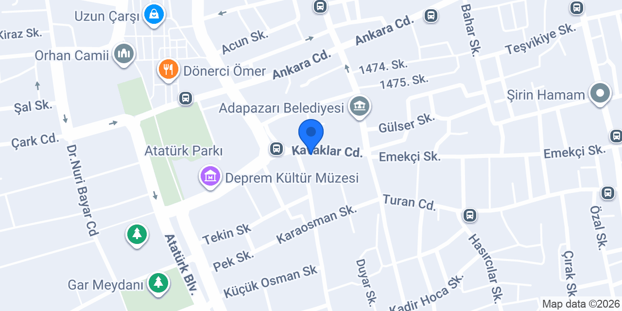 Sakarya Rent A Car konumu