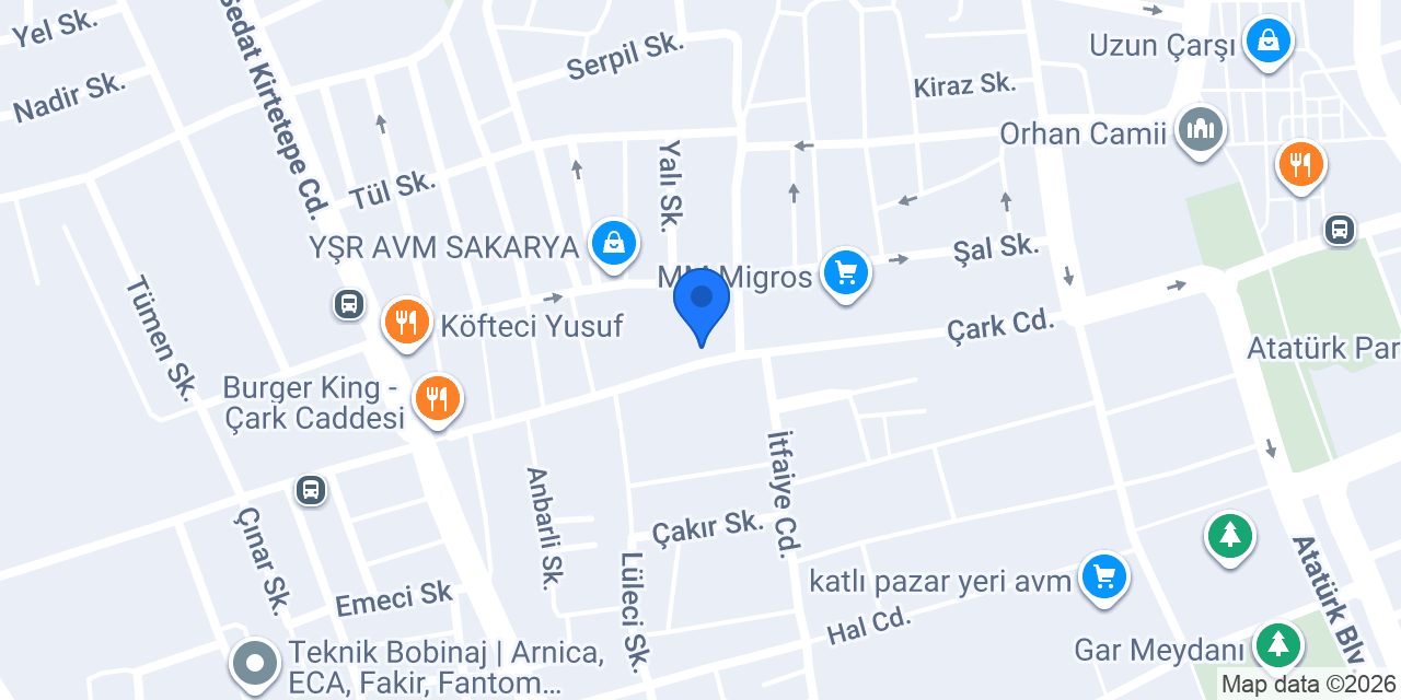 HANİF TURİZM SAKARYA konumu