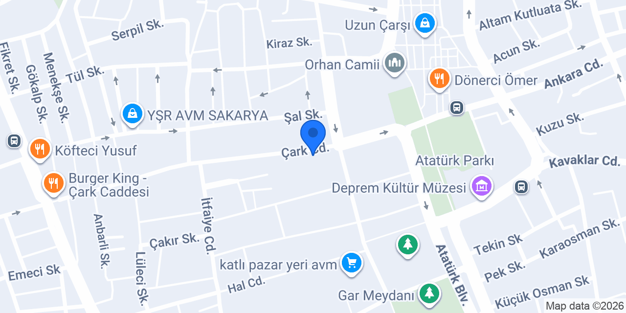 İŞLER KİTABEVİ SAKARYA ŞUBE konumu
