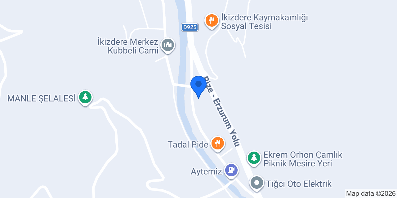 İkizdere taksi konumu