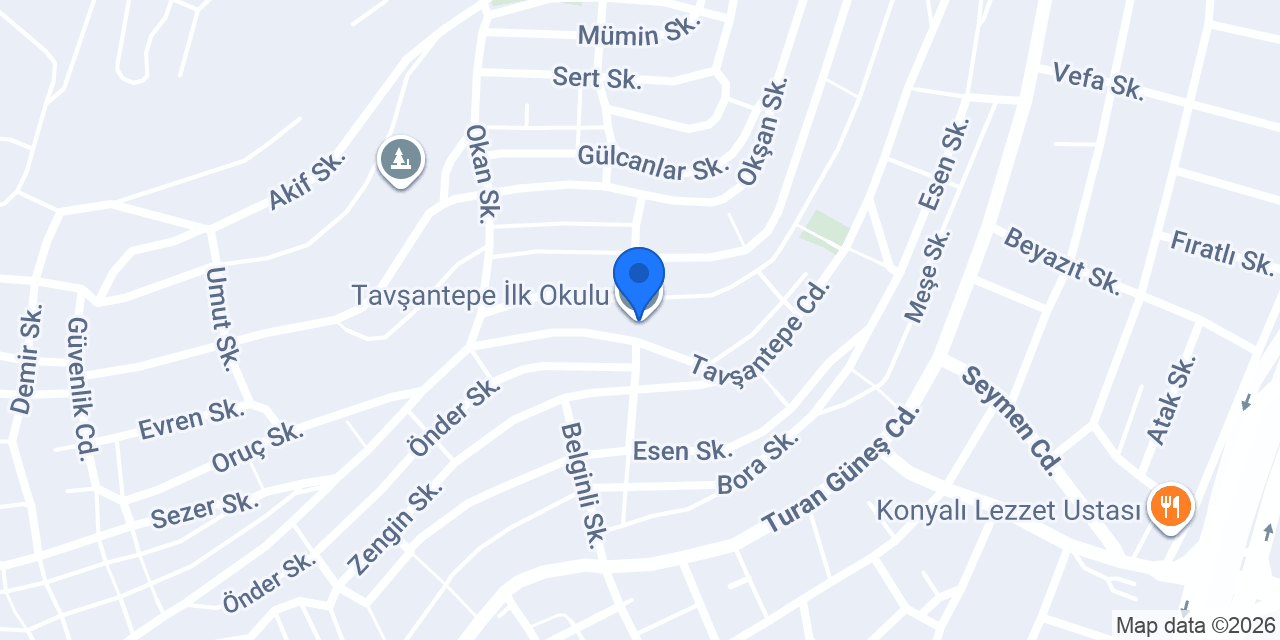 Tavşantepe İlk Okulu konumu