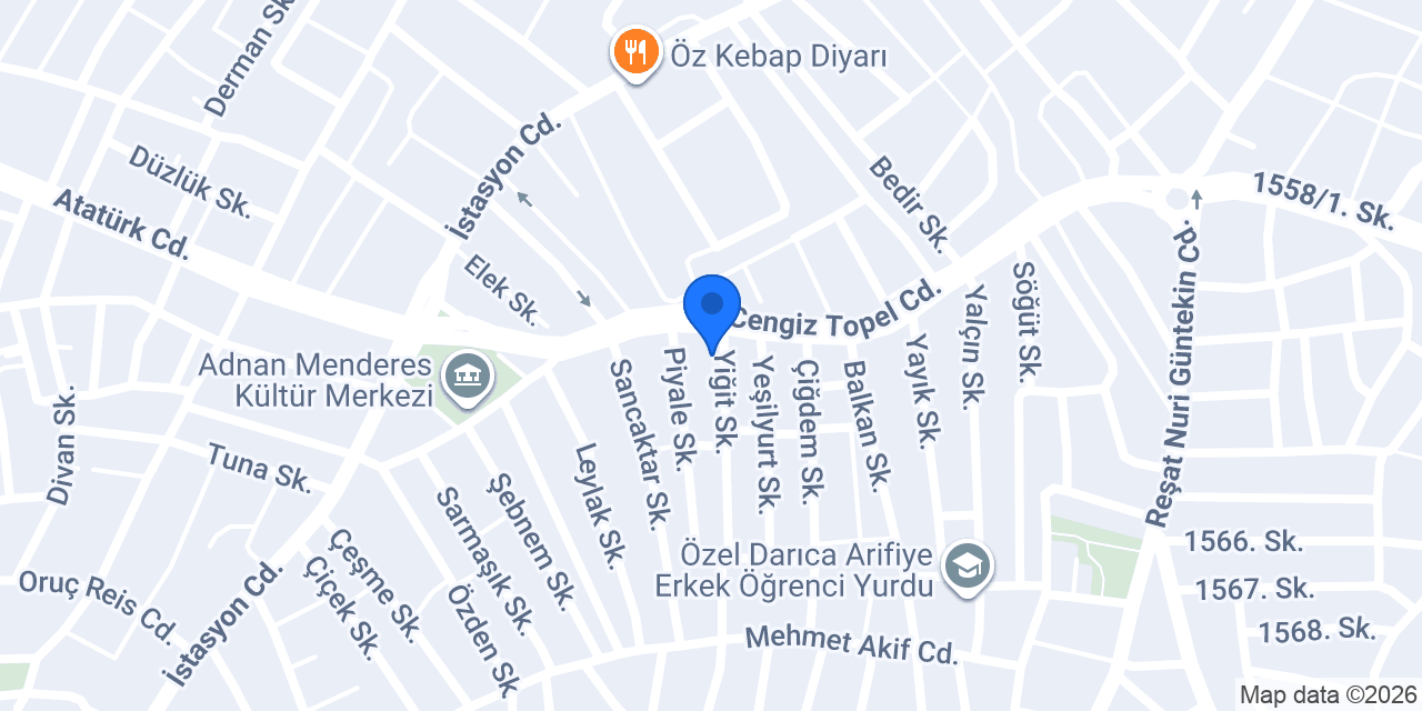 E POZİTİF ELEKTRİK konumu