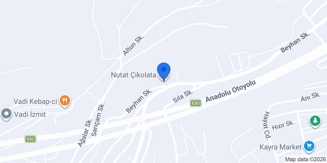 Nutat Çikolata konumu