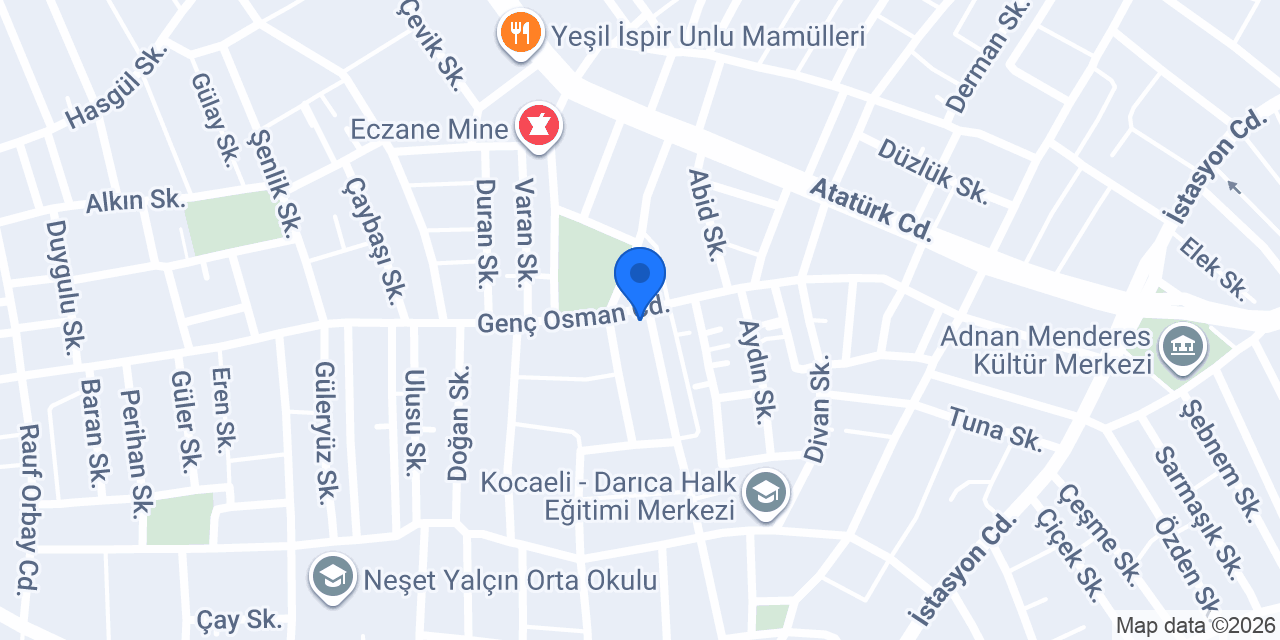 Kervan Dondurma konumu