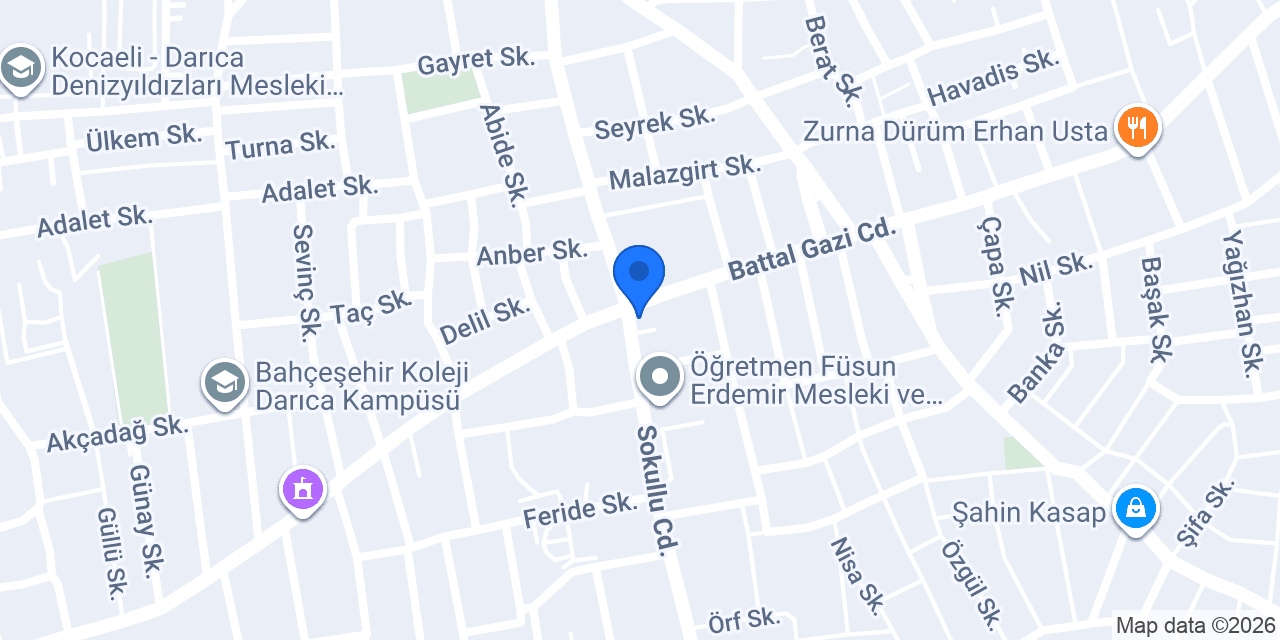 Çene Suyu Darıca Bayiliği konumu
