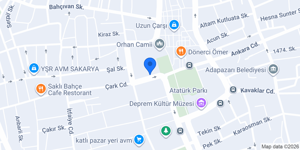 Sakarya Taksi konumu