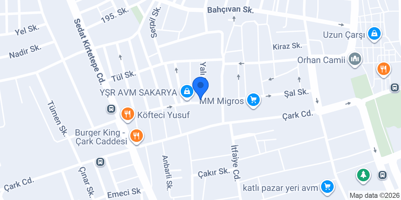YEŞİL TANTUNİ ADAPAZARI konumu