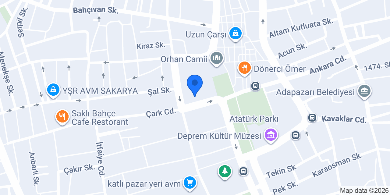 KORKMAZ GARAJ konumu