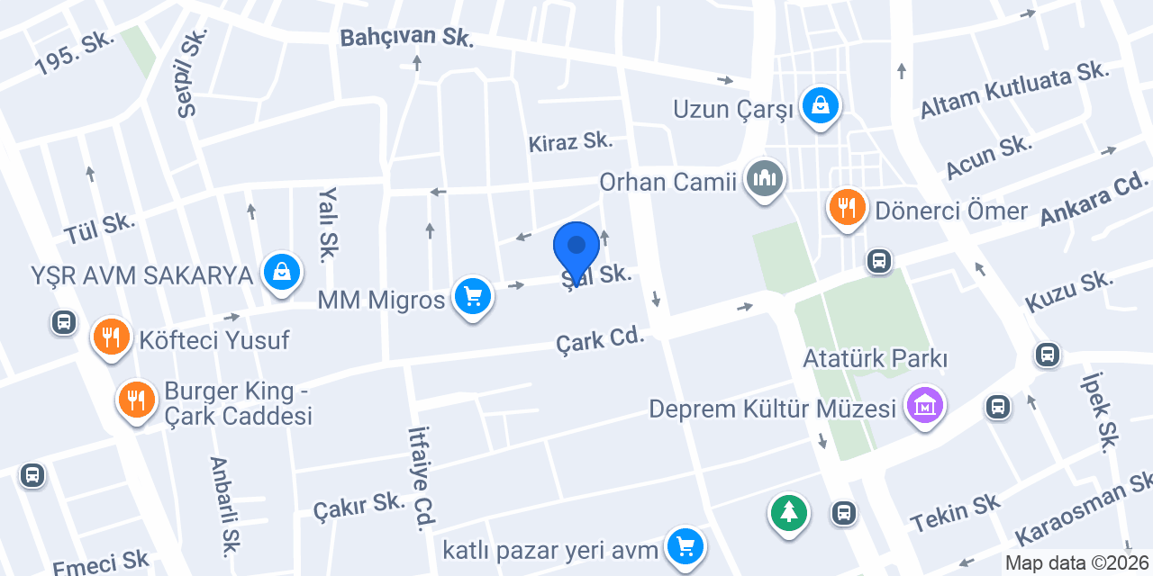 Sakarya Öztunç Çilingir Anahtarcı konumu