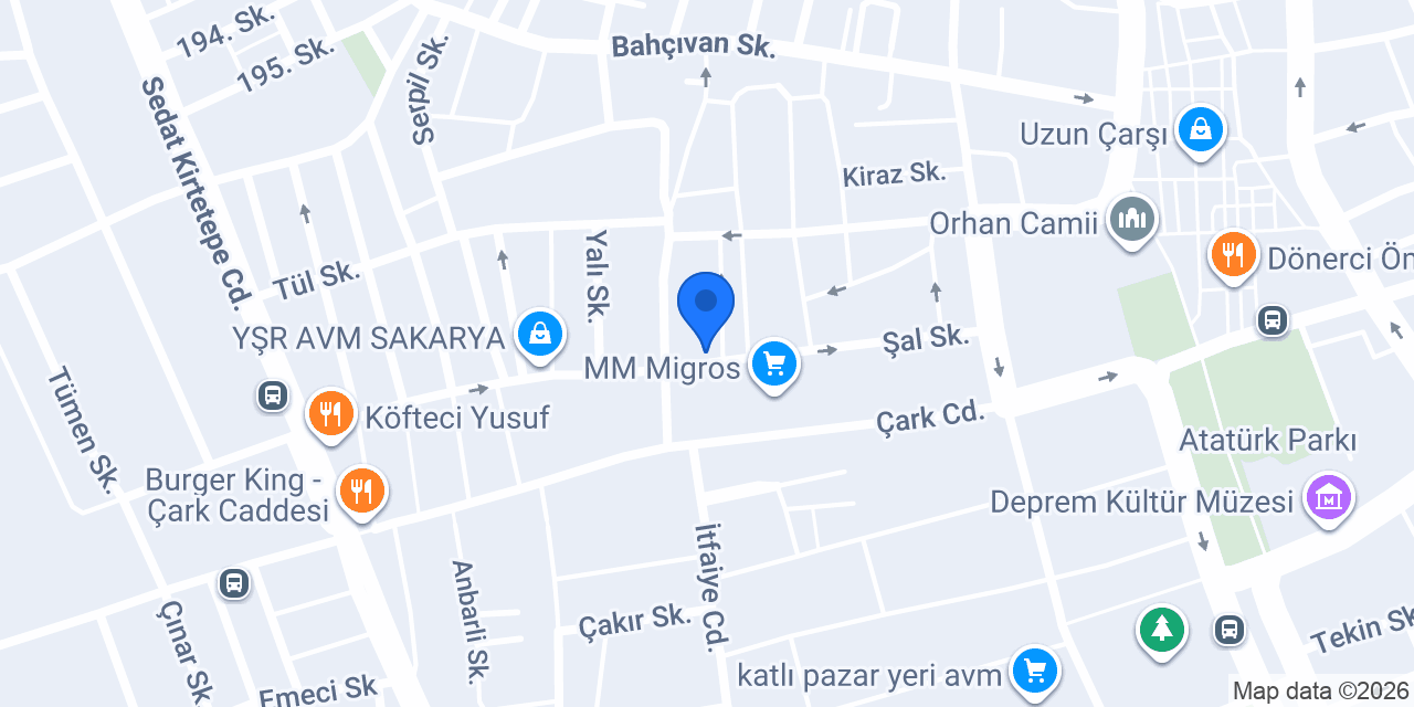 Civil- Sakarya Adapazarı konumu