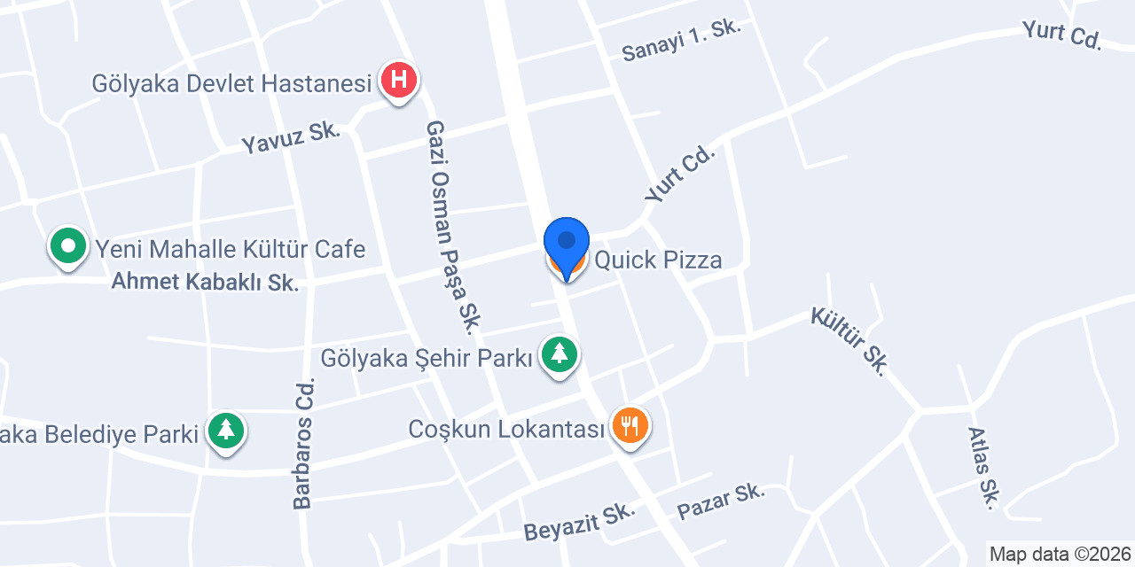 Quick Pizza konumu