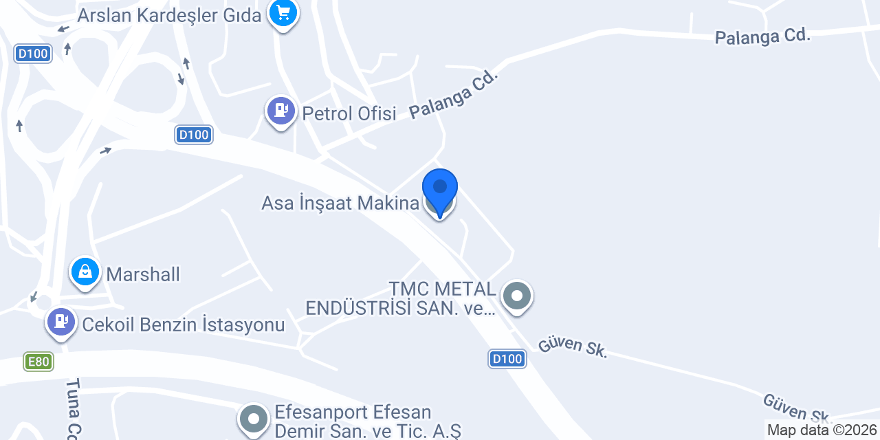 Asa İnşaat Makina konumu