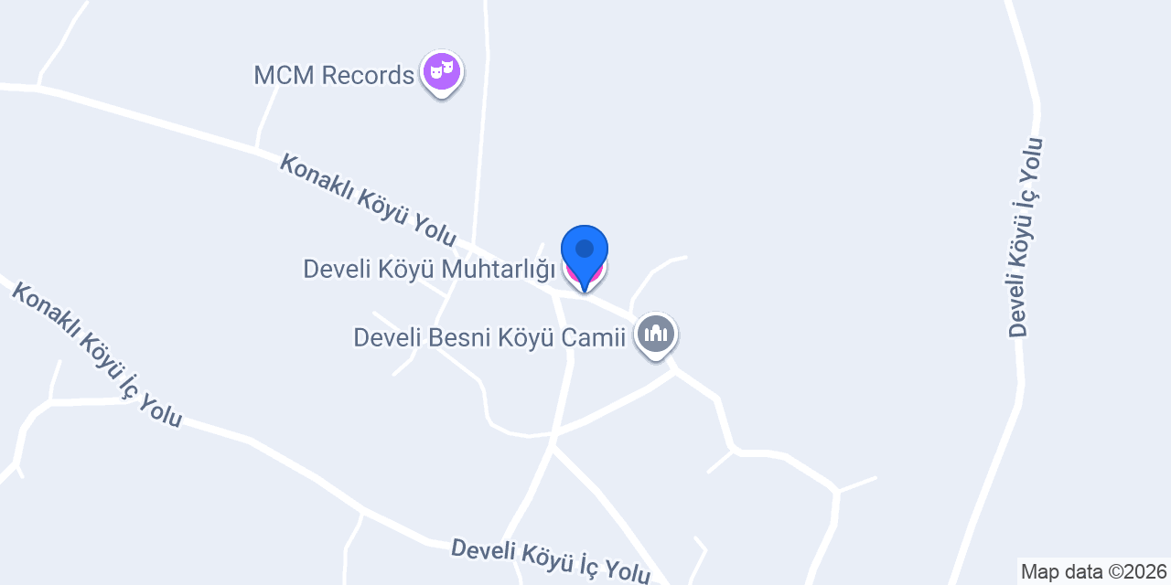 Develi Köyü Muhtarlığı konumu