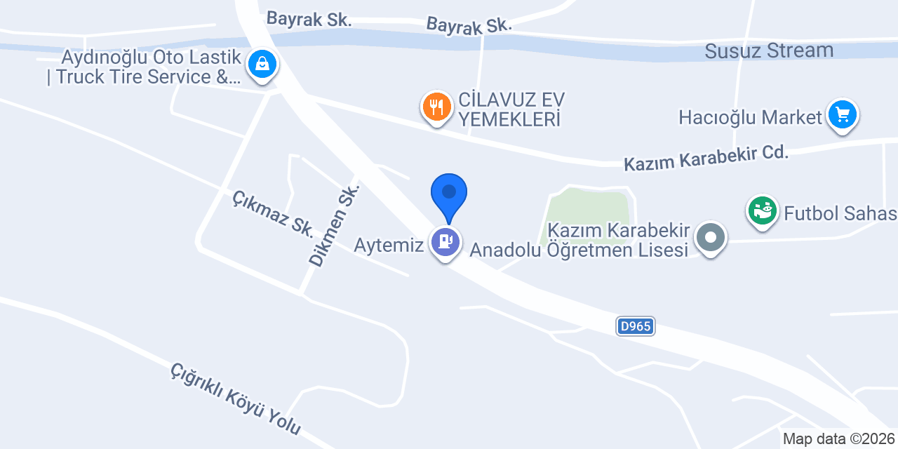 100. Yıl Ortaokulu konumu
