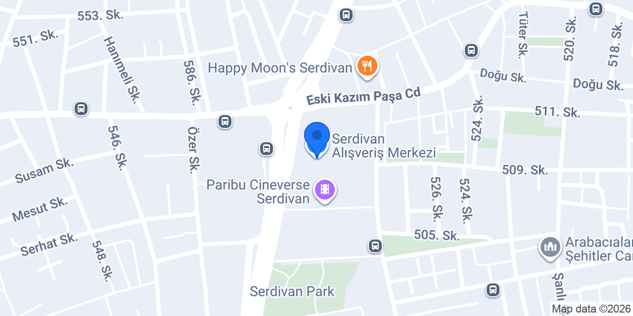 Serdivan Alışveriş Merkezi konumu
