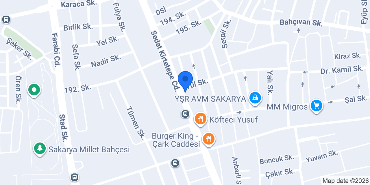 SAKARYA CEM TUR TURİZM TAŞM. LTD. ŞTİ. konumu