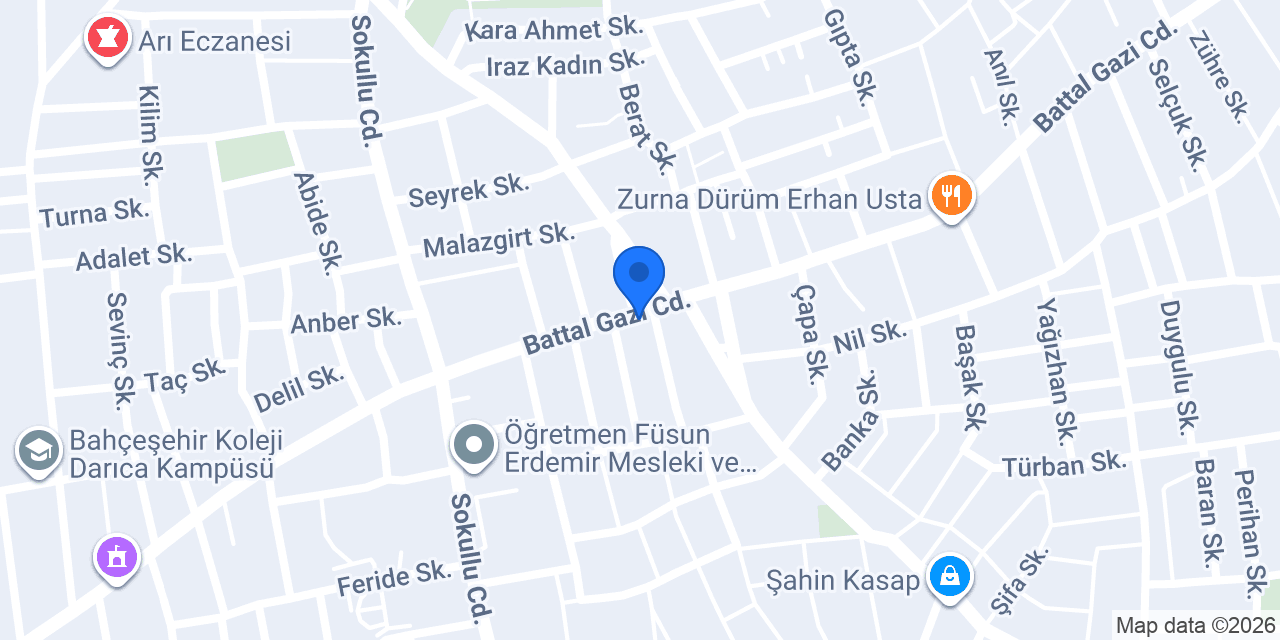 Gebze duşakabin konumu