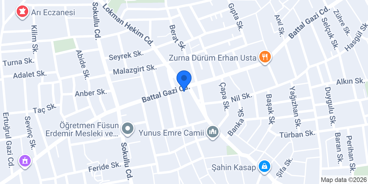 BERA BİLİŞİM konumu