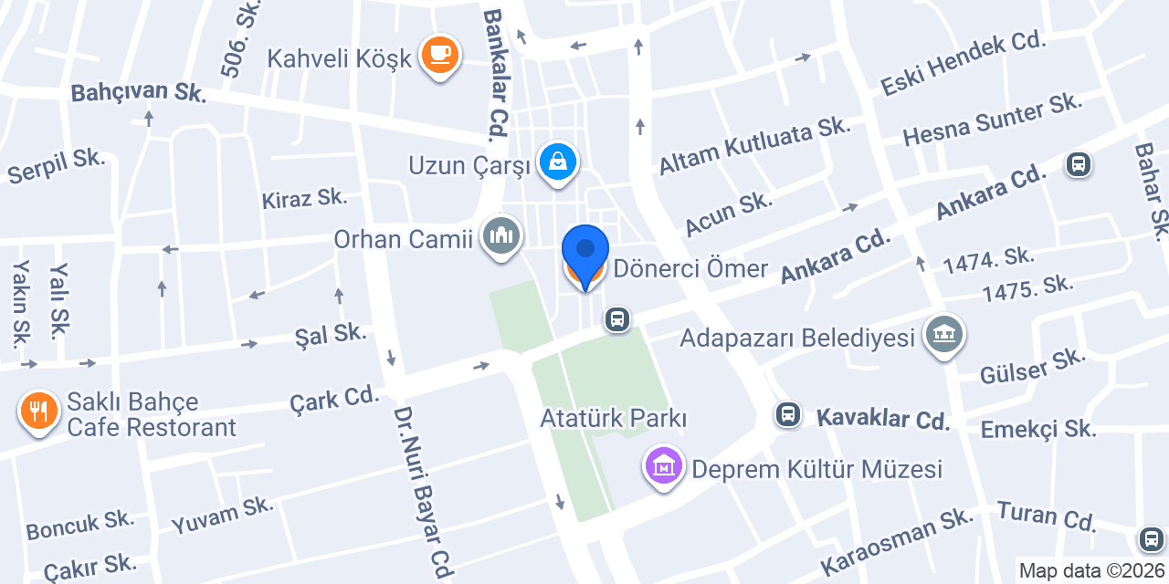 Dönerci Ömer konumu