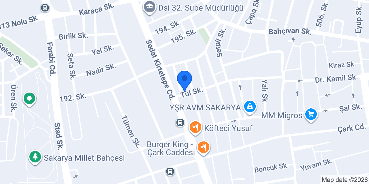 Sakarya Bayan Kuaförü konumu