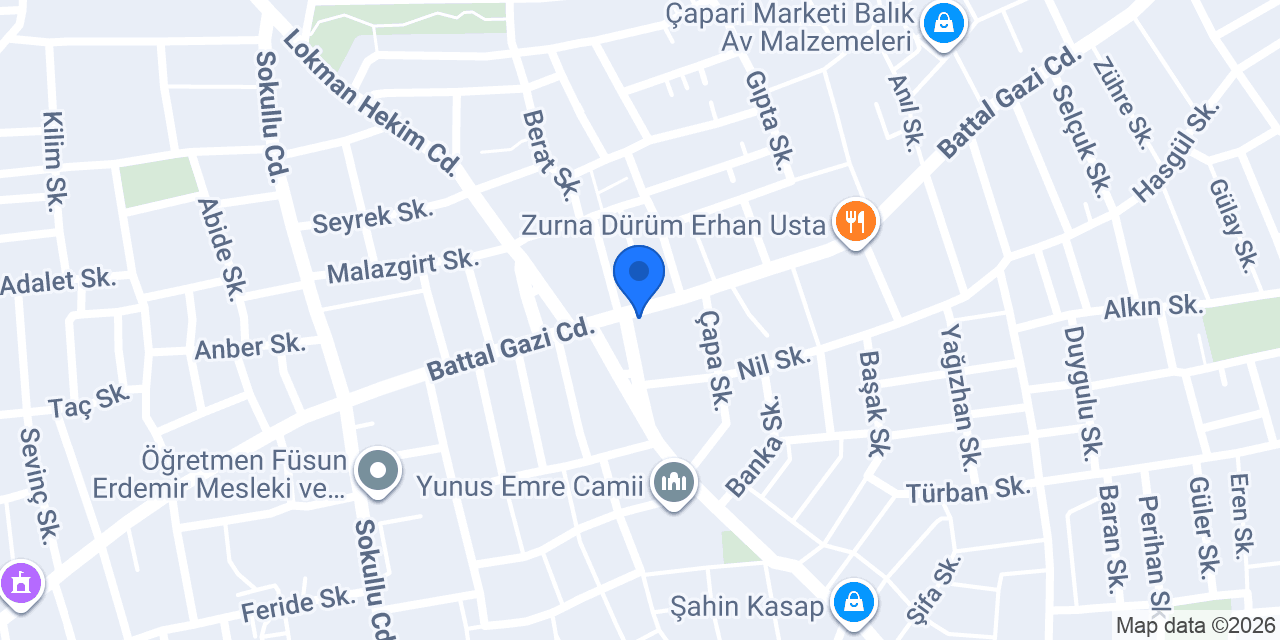 Evim Mobilya ve İç Mimarlık konumu