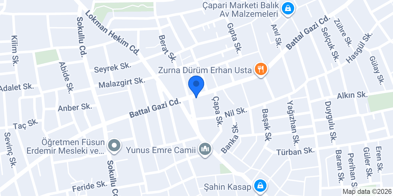 Miryas erkek kuaförü konumu