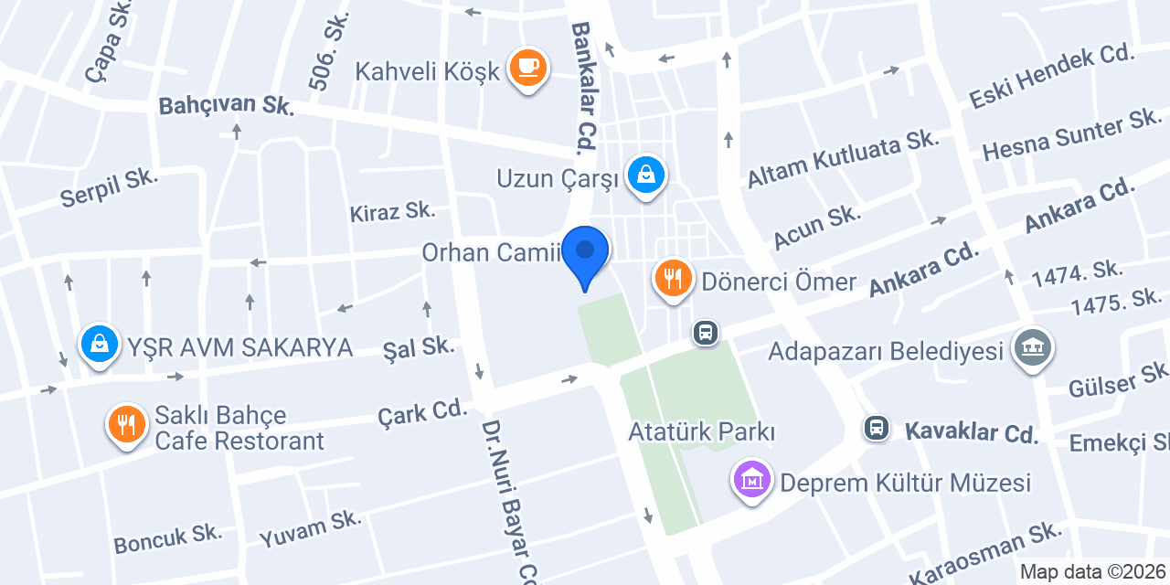 Sakarya Su Tesisatçı konumu