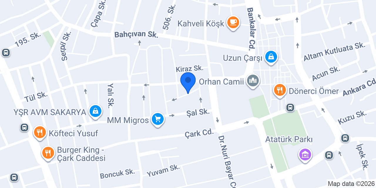 Diş Hekimi Melike Çetinkaya konumu