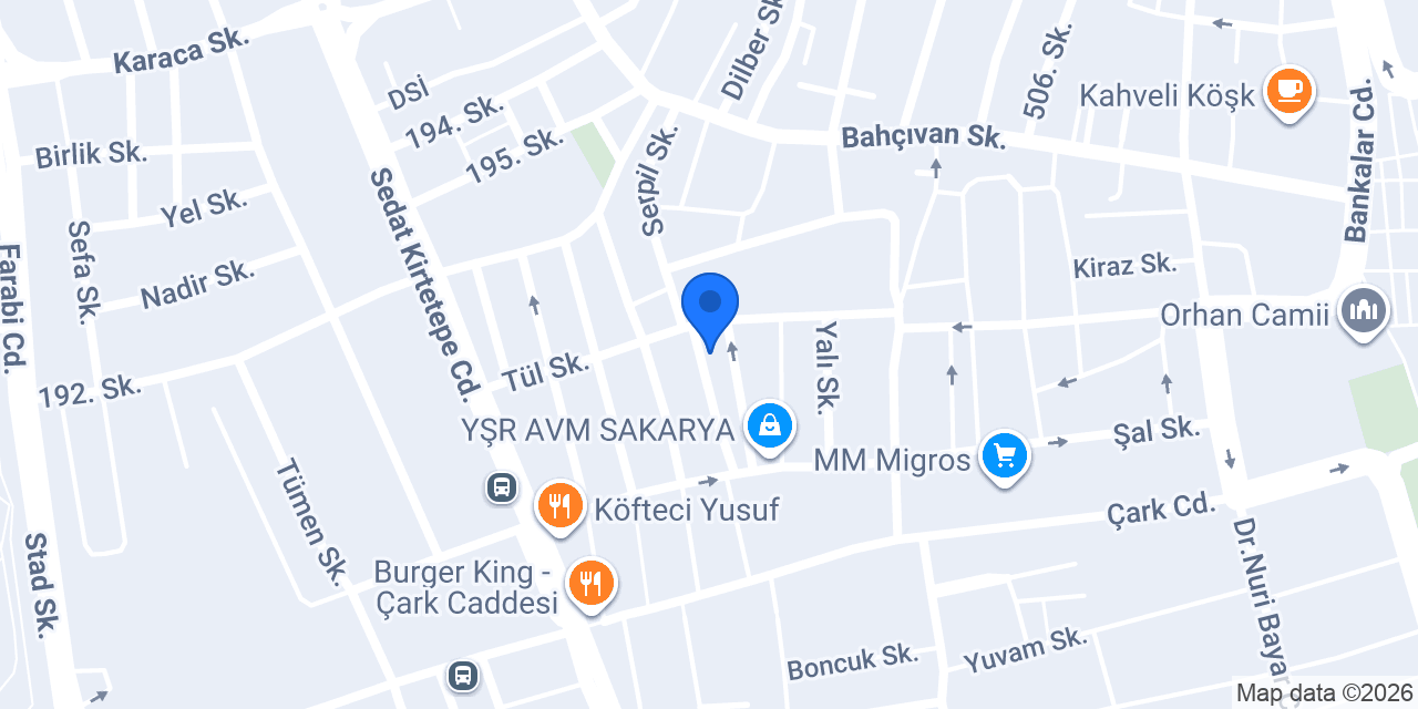 Hair Garden Sakarya konumu