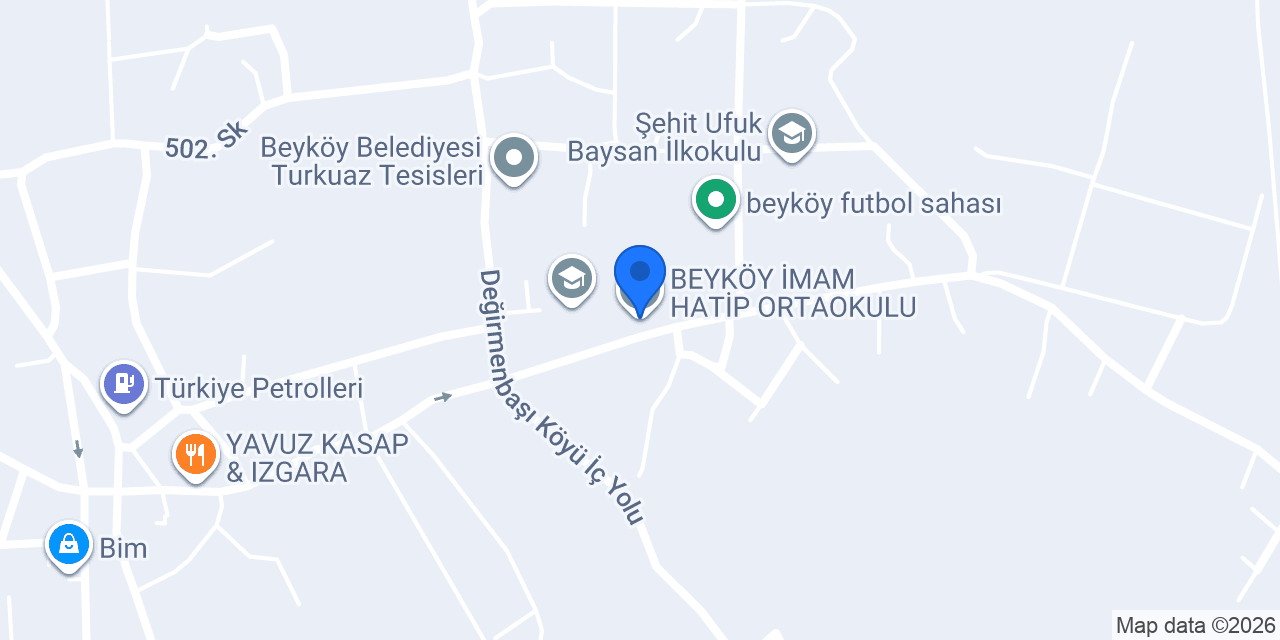 BEYKÖY İMAM HATİP ORTAOKULU konumu