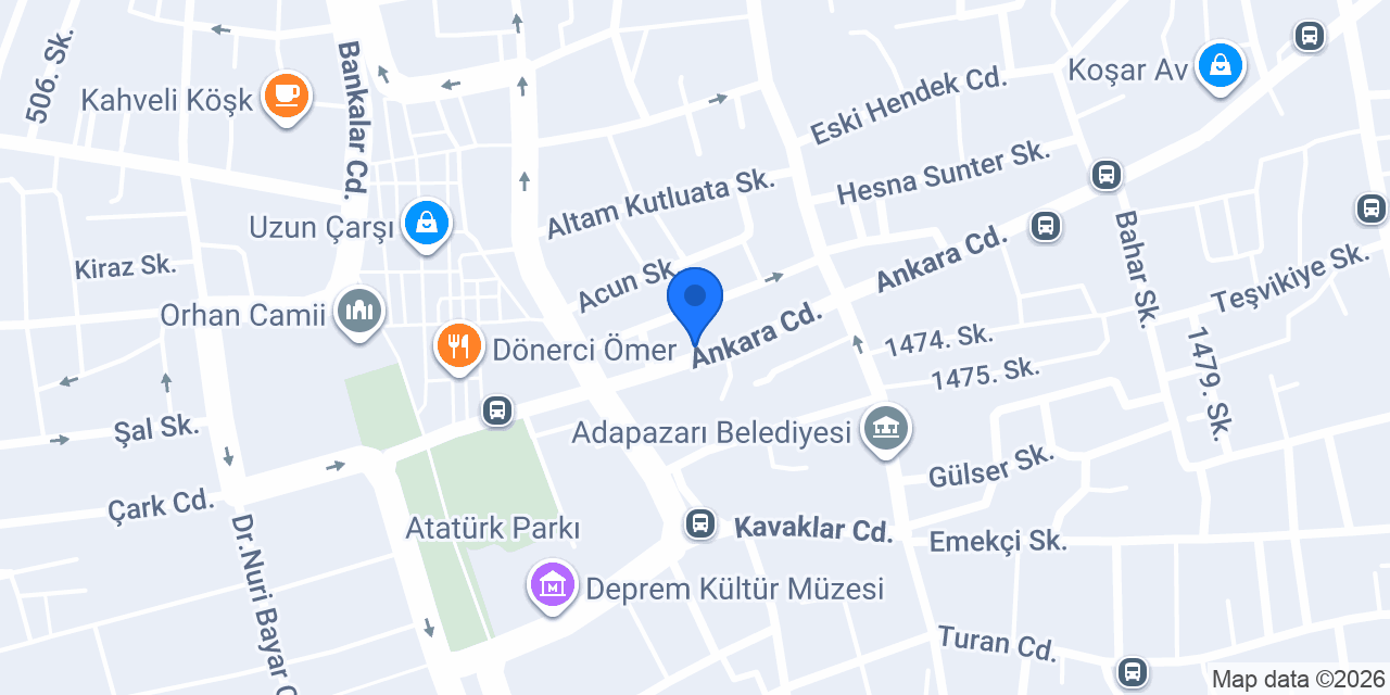 Avis Adapazarı konumu
