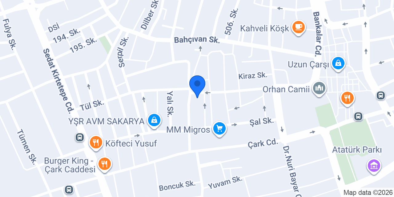 Sakarya Uluslararası Şebboy Çiçekçilik konumu