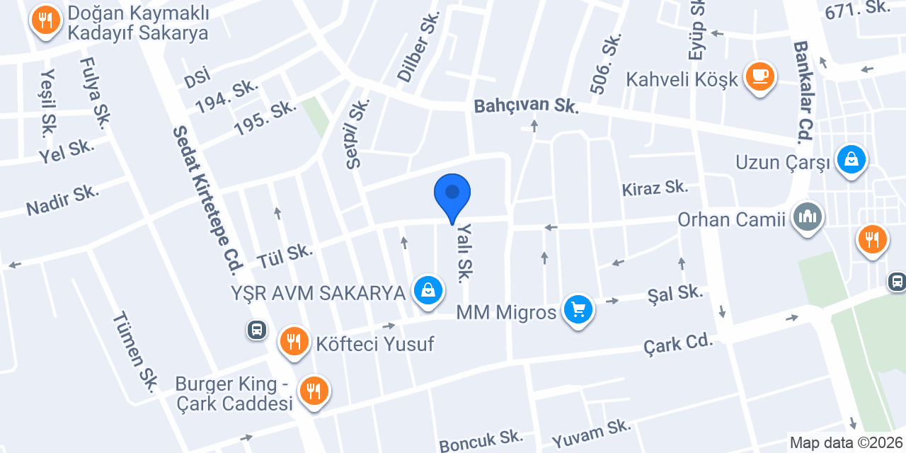 Hamza Çakıroğlu Erkek Kuaförü konumu